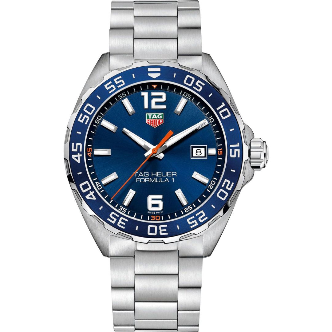 Tag Heuer Formula 1 Date WAZ1010.BA0842 Stainless Steel Blue Dial