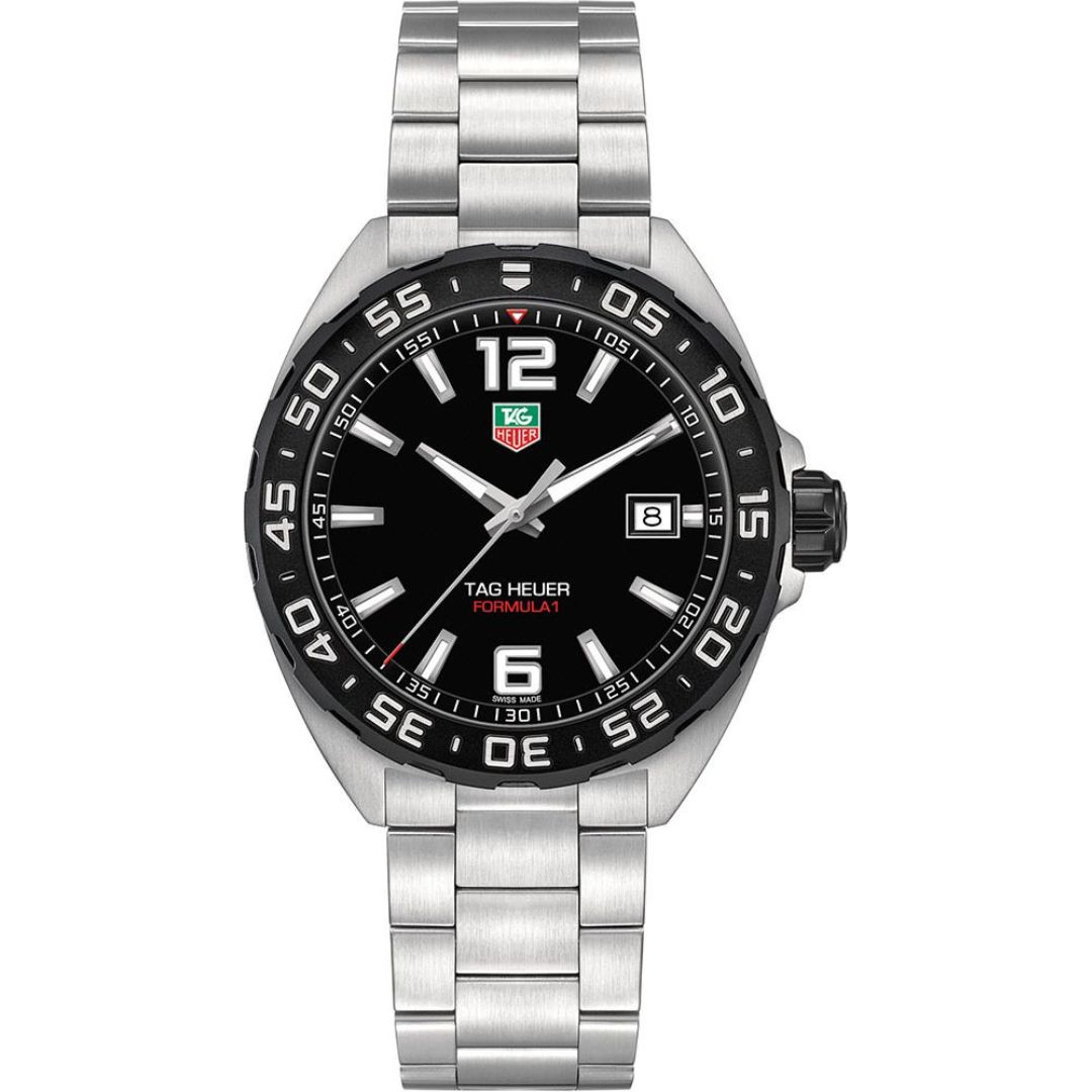 Tag Heuer Formula 1 Date WAZ1110.BA0875 Stainless Steel Black Dial