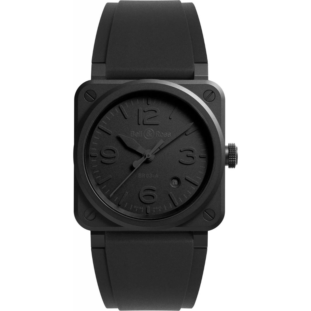 Bell & Ross BR 03 Phantom BR03A-PH-CE/SRB Ceramic Black Dial