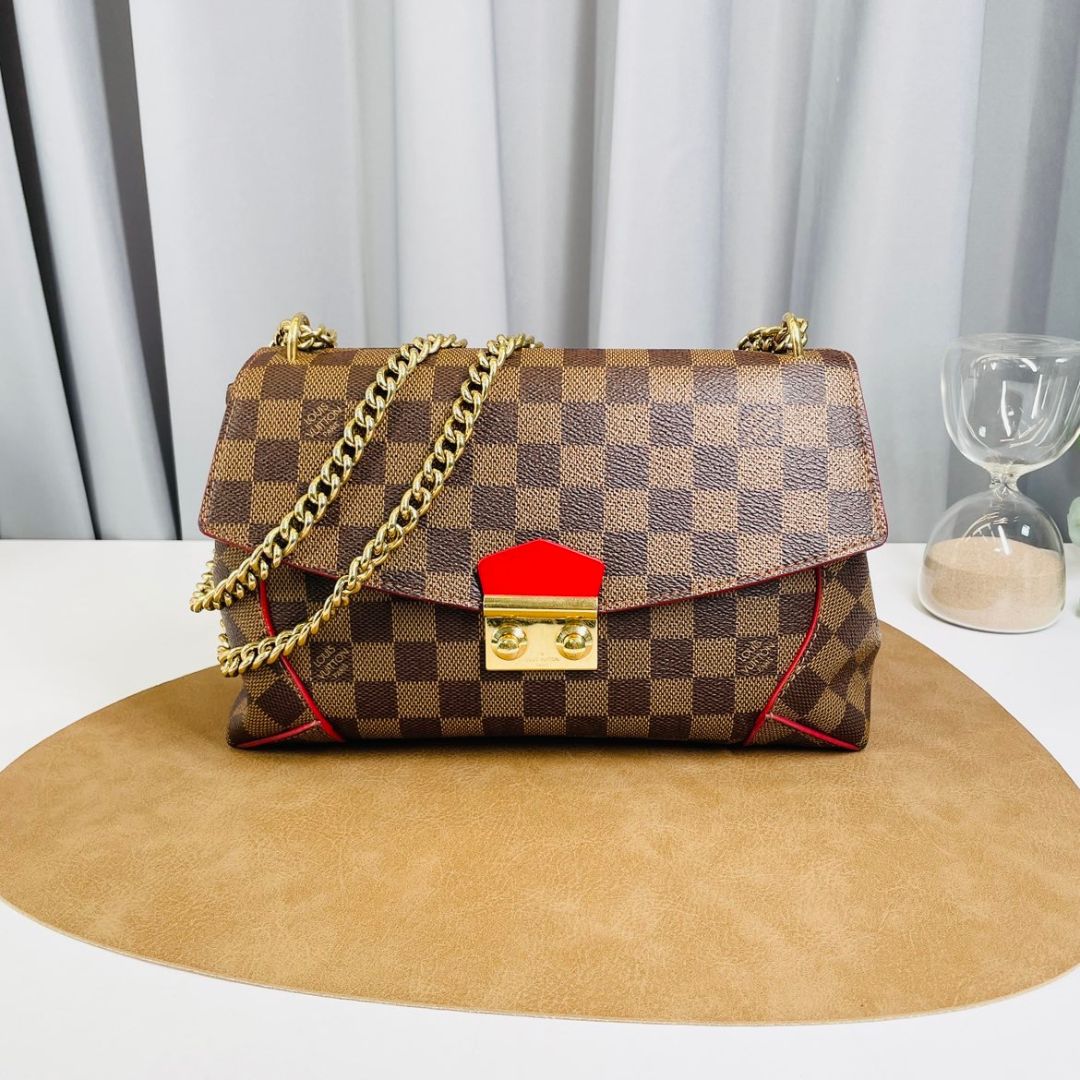 Louis Vuitton Caissa Damier Ebene Canvas Shoulder Bag